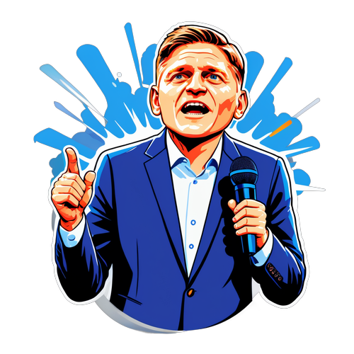 Robert Fico vitázik a színpadon
