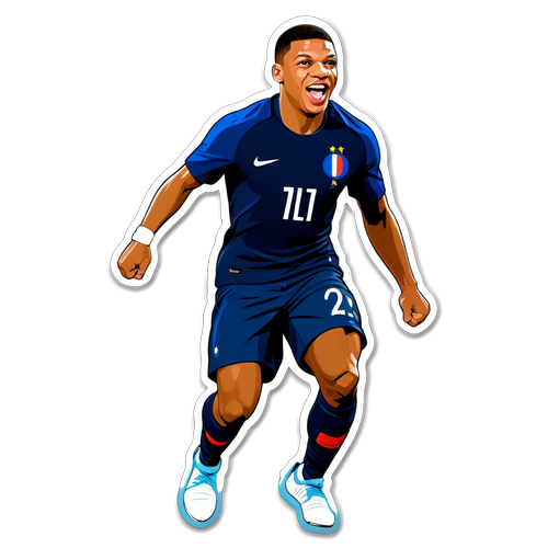 Fierté Sportive : Kylian Mbappé en Action