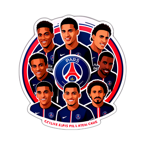PSG 스타 선수 스티커