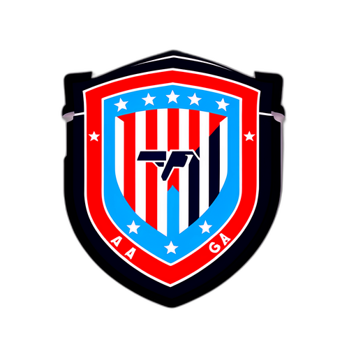 Retro Sticker Celebrating Atlético de Madrid vs. Botafogo Match