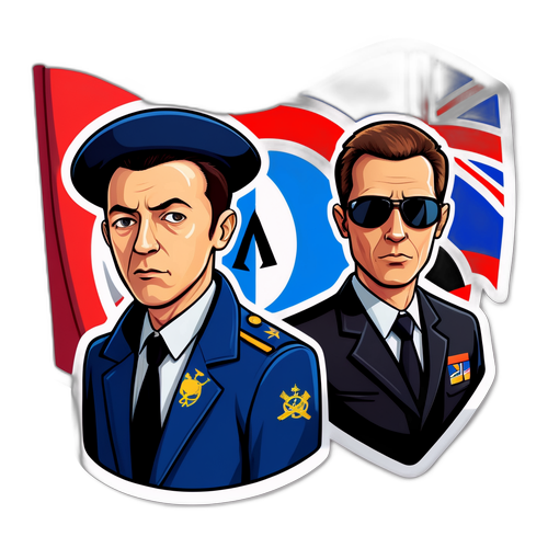 国际间谍冲突贴纸
