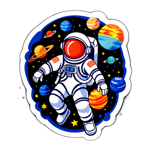 Rymdutforskare i rymden