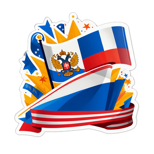 Стикер, посвященный Дню России