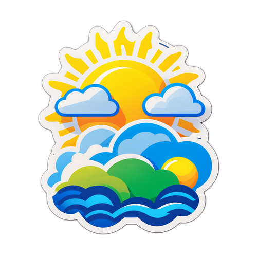 Stiker Pagi Cerah