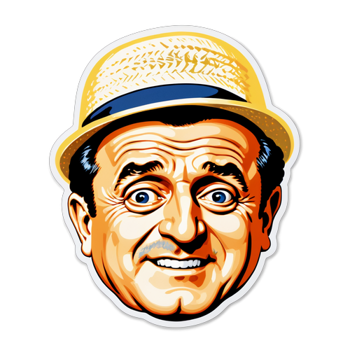 Rivivi la Magia: Il Nostalgico Sticker di Alberto Sordi Che Ti Farà Sorridere!