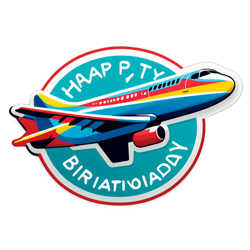 La Mulți Ani Aviației! Stickerul Colorat Care Te Va Face să Visezi la Zbor!