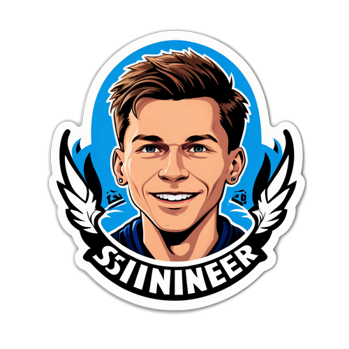 Inspirasyonal na Sticker ni Jannik Sinner