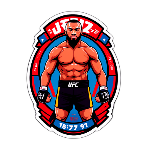 סטיקר מינימליסטי UFC 317