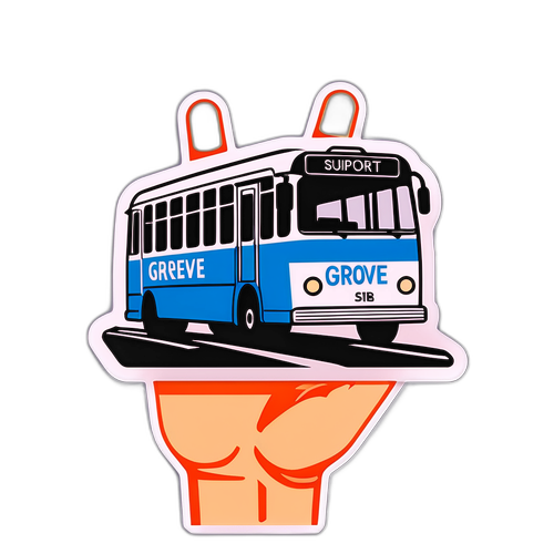 Ondersteun de GREVE STIB Sticker