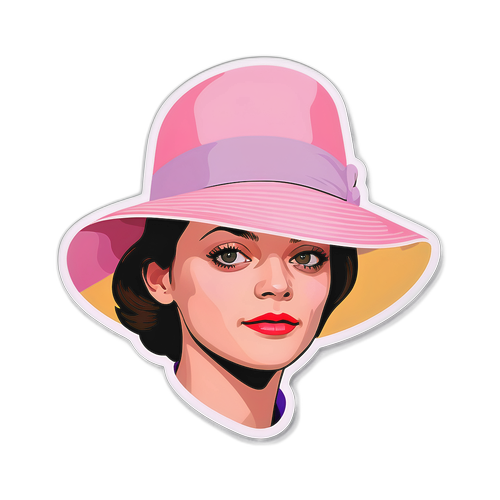Design minimaliste d'un chapeau inspiré par Marion Cotillard
