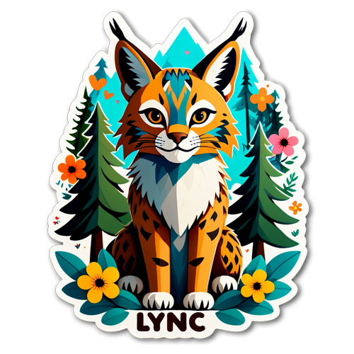 Fortryllende Lynx Sticker