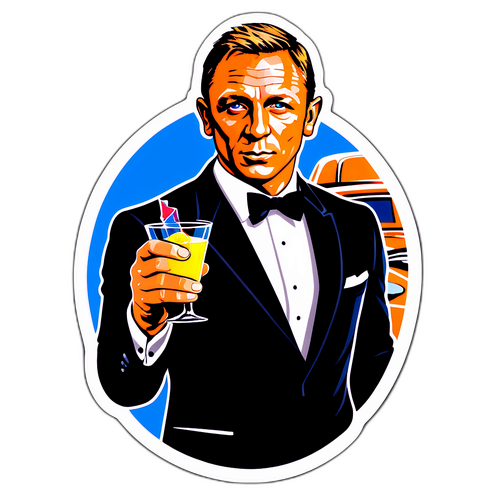 T-paitasuunnittelu Daniel Craig James Bondina