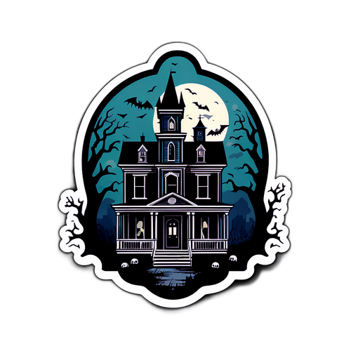 Adesivo Spettrale Ispirato ai Romanzi di Stephen King