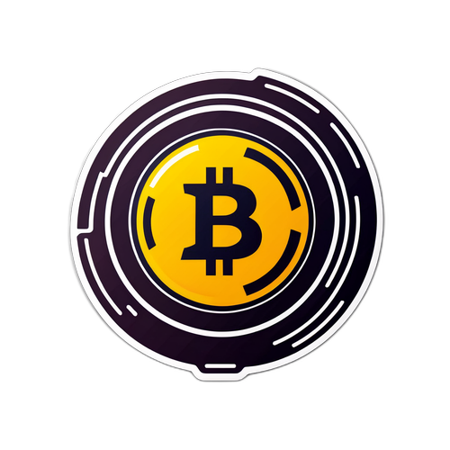 Sticker z motywem kryptowaluty