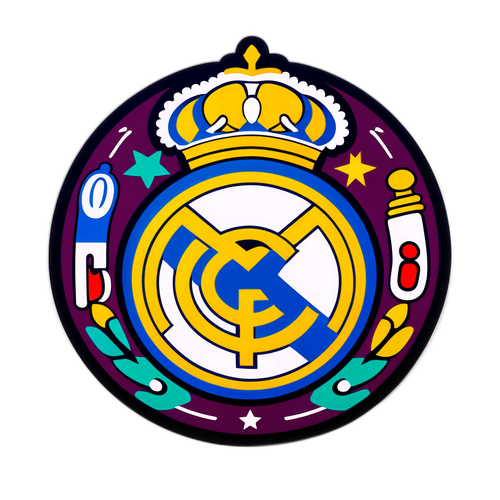 Künstlerische Darstellung des Real Madrid Logos