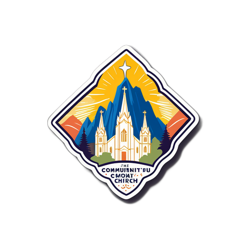 Pegatina con el logo de la Iglesia Mormona