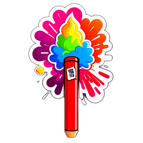 Dynamietstok met Explosieve Kleuren