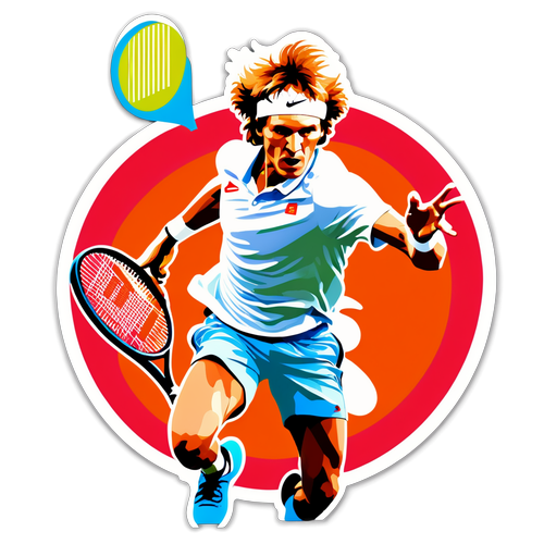 Die Energie des Spiels: Alexander Zverev Sticker