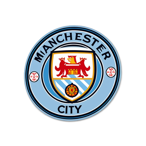 Sticker cu emblema emblematică Manchester City