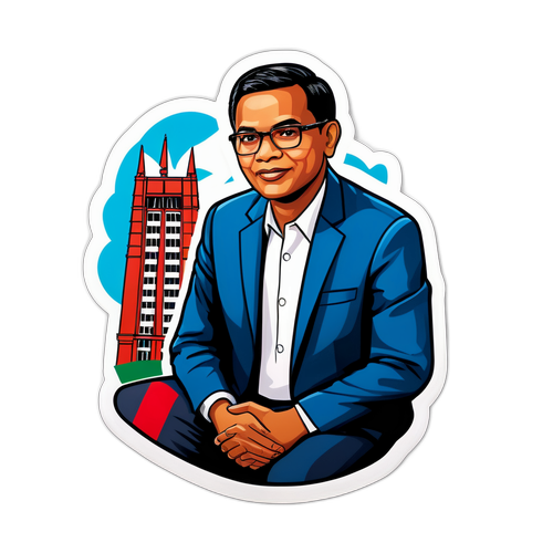 राजनीतिक थीम वाला स्टीकर