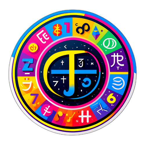 円周率にインスパイアされたステッカー