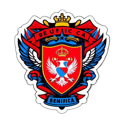 Sticker Benfica dengan Gaya Grafiti
