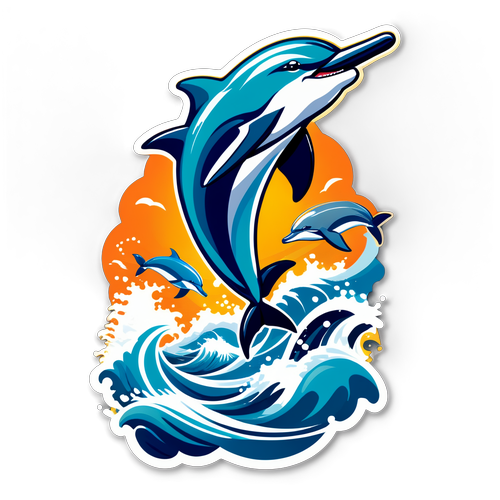 Catch the Wave! Miami Dolphins vs. Seahawks: A Sticker Design That Makes a Splash!