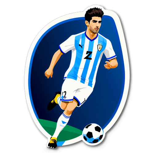 Enzo Zidane: L'Arte del Calcio Incontra il Moderno! Scopri il Sticker Che Stai Aspettando!