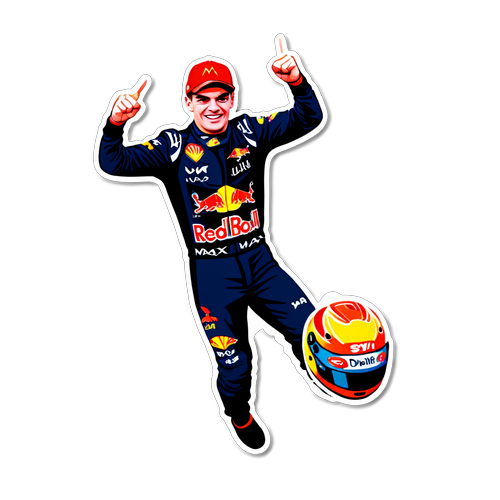 Max Verstappen i mål