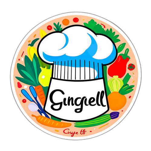 Sticker ng Sombrero ng Chef