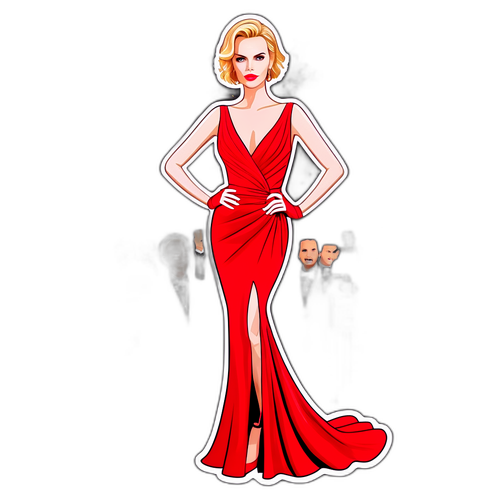 Elegant Rød Kjole med Stardom