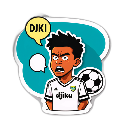 Frustrasyon İçindeki Futbolcu Sticker