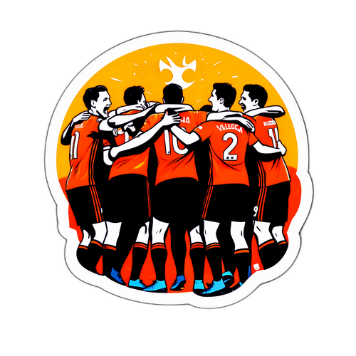 Sticker ya Valencia CF: Sherehe ya Ushindi