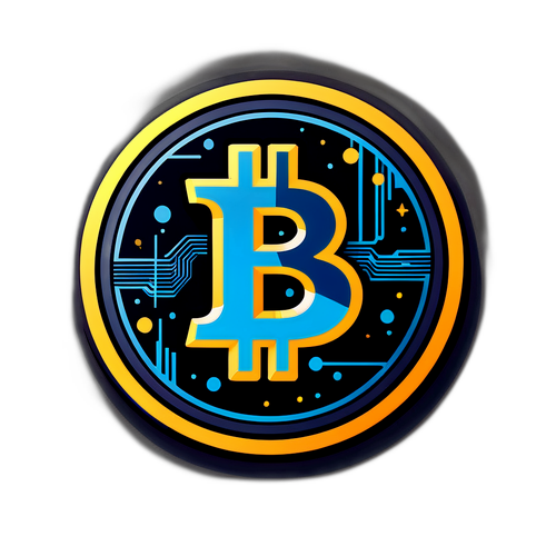 Graphique futuriste de la valeur croissante du Bitcoin