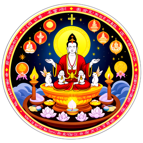 Hình Dán Lễ Cúng Nguyệt Thực Tháng 10