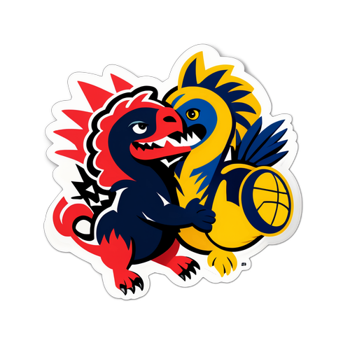 Adesivo do Jogo Memorável entre Pacers e Raptors