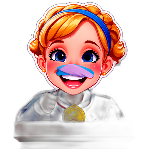 Lucie Demaret Medaille Sticker