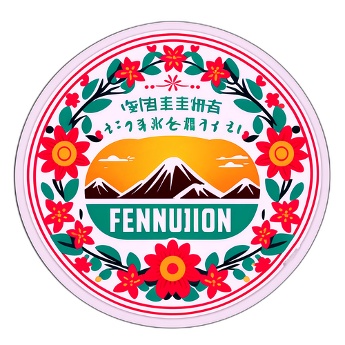 春季团圆节贴纸