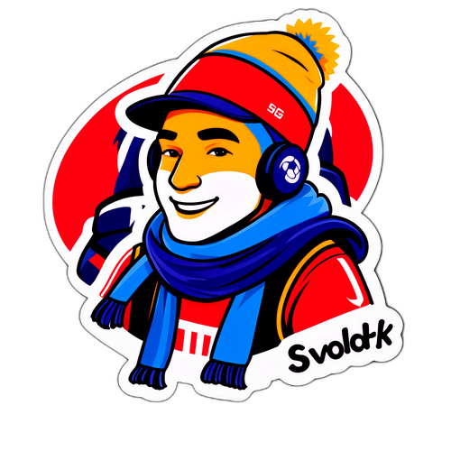 Zábavná nálepka Totalsportek