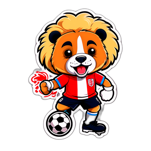 Maskot Tim Nasional Inggris yang Lucu
