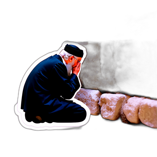 רגע של התבוננות בכותל המערבי במהלך סליחות