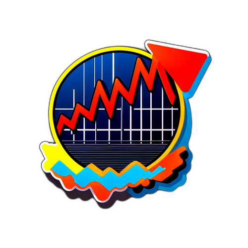 日経平均株価の上昇を表現したデザイン