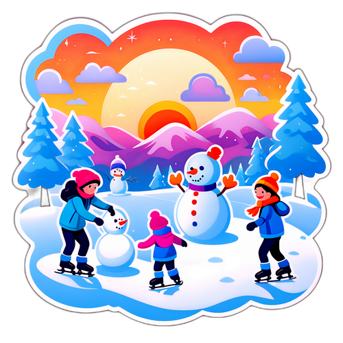 Landskap Musim Sejuk Yang Ceria