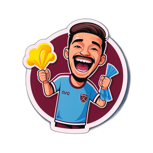 즐거운 웨스트햄 팬 스티커