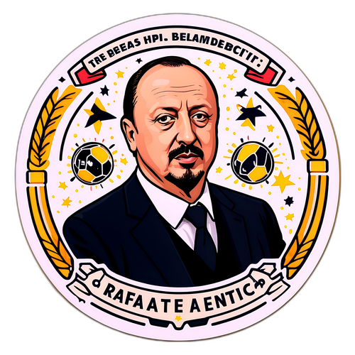 Ρετρό αυτοκόλλητο του Ράφα Μπενίτεθ