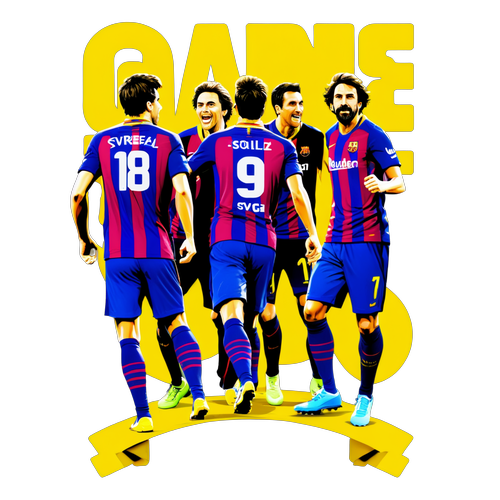 Fans i Barcelonas og Villarreal-trøyer