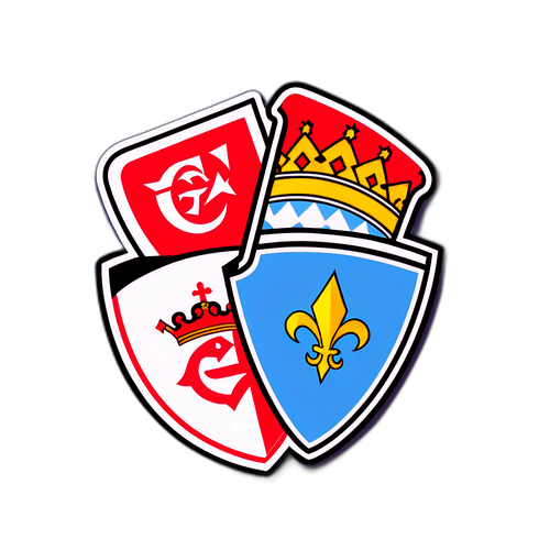 Sticker reprezentând meciul Sevilla - Celta Vigo, cu siglele echipelor