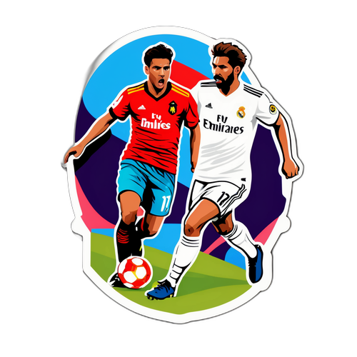 Artsy Sticker ng Dramatic Moment sa Real Madrid vs Mallorca