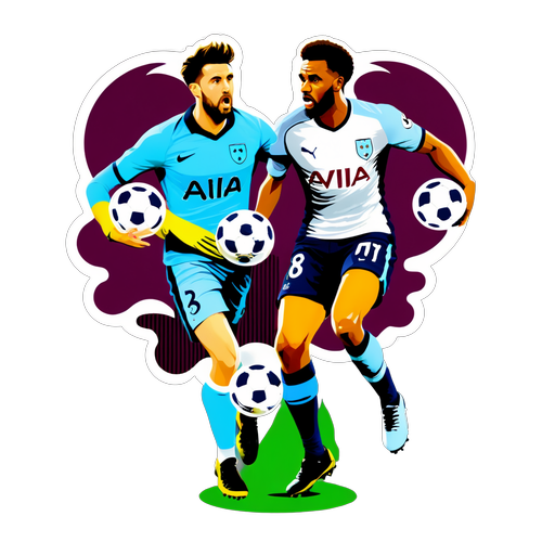 Aston Villa vs Tottenham Showdown Sticker