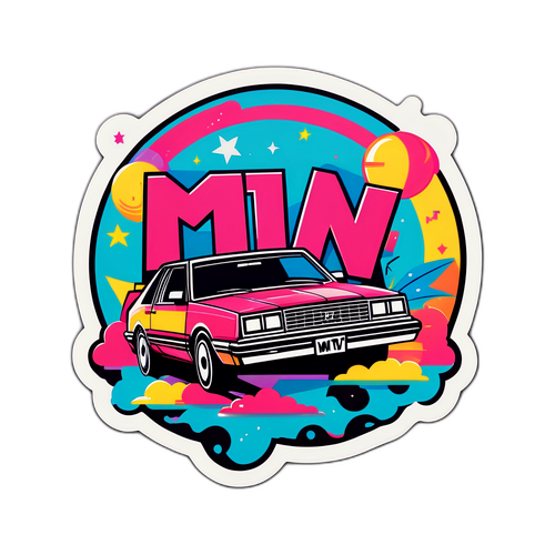 Retrokulttuurin MTV3-logo tarra